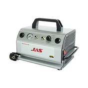 1210 JAS Specialized compressor for work with airbrush with manual adjustment of the outlet pressure with the ability to connect two airbrushes at the same time.
