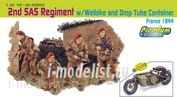 6586 Dragon 1/35 2nd Sas Regiment w/Welbike and Drop Tube Container (France 1944)
