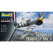 03851 Revell 1/32 British single-seat Hawker Tempest V fighter
