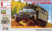 RL001 Красный маяк 1/72 Советский армейский грузовик 131 с тентом