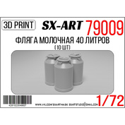79009 SX-Art 1/72 Milk flask 40 liters (10 pcs)