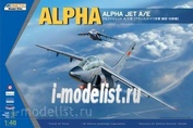K48043 Kinetic 1/48 German light attack/French training aircraft Alpha Jet A/E