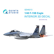 QD48213 Quinta Studio 1/48 3D Cabin Interior Decal F-15B (GWH)