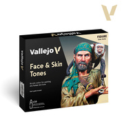 70258 Vallejo Набор красок Оттенки лица и кожи / Face & Skin Tones