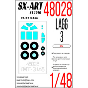 8028 SX-Art 1/48 paint mask for LaGG-3 (ICM)