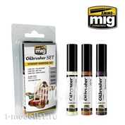 AMIG7513 Ammo Mig STARSHIP MARKINGS SET (a Set of oil paints with a thin brush applicator)