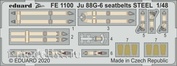 FE1100 Eduard photo etched parts for 1/48 Ju 88G-6 steel straps
