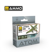 ATOM20911 Ammo Mig Набор ATOM Поздние цвета люфтваффе времен Второй мировой войны / ATOM Luftwaffe WWII Late Colors (4 цвета)