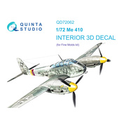 QD72062 Quinta Studio 1/72 3D Cabin Interior Decal Me 410 (Fine Molds)