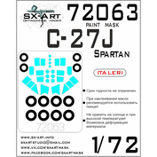 72063 SX-Art 1/72 Окрасочная маска C-27J Spartan 250 (Italeri)