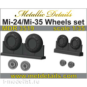 MDR3519 Metallic Details 1/35 Add-on kit for Mi-24/Mi-35. Wheels