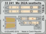 33241 Eduard 1/32 Набор фототравления для Me 262A стальные ремни