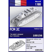 100156 Zebrano 1/100 French Heavy Tank FCM 2C