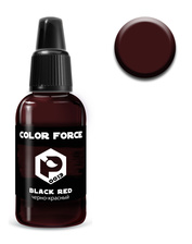 арт.0013 Pacific88 Краска для аэрографии Color Force Чёрно-красный (black red)