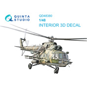 QD48380 Quinta Studio 1/48 3D Декаль интерьера кабины Мu-8МТ (AMK)