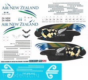 747400-08 PasDecals 1/144 Decal on Boeng 747-400 Air New Zeland Rugby