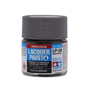 82138 Tamiya LP-38 Flat Aluminium (brushed Aluminium) lacquer paint, 10 ml. 