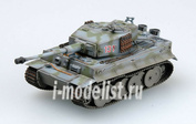 36216 Easy model 1/72 Собранная и покрашенная модель   танк  Tiger I, 101 бат. Нормандия 