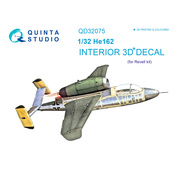 QD32075 Quinta Stuidio 1/32 3D Cabin Interior Decal He 162 (for Revell model)