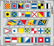 53232 Edward 1/200 photo-Etching Signal flags of the Royal Navy, steel