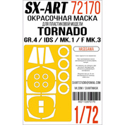 72170 SX-Art 1/72 Окрасочная маска Tornado GR.4 / IDS / Mk.1 / F Mk.3 (Hasegawa)