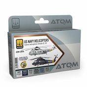 ATOM20924 AK Interactive Набор ATOM цвета вертолётов ВМС США / U.S. NAVY Helicopters