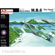 AZ7580 AZ Model 1/72 Martin Baker MB. 6 F. Mk. I Sky Ferret Aircraft