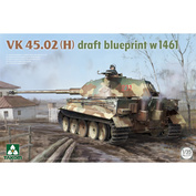 2191 Takom 1/35 Немецкий тяжёлый танк VK45.02(H). Draft Blueprint w1461