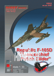 0107 Hobby Model 1/33 Republic F-105D Thunderchief 