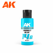 AK1527 AK Interactive Краска Dual Exo 14A - Голубой уран, 60 мл