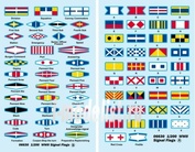 06630 Трубач 1/200 Декаль: сигнальные флаги (вымпелы) для флота WWII