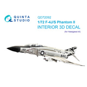 QD72092 Quinta Studio 1/72 3D Декаль интерьера кабины F-4J/S (Hasegawa)