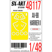 48117 SX-Art 1/48 Paint Mask AV-8B Harrier II Plus (Hasegawa)