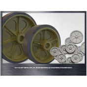 35171 Miniarm 1/35 Комплект сварных опорных и поддерживающих катков для легких танков M3, M3A1, M5 (с заглушенными отверстиями)