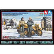 32412 Tamiya 1/48 German Luftwaffe Crew (Winter) w/Kettenkraftrad