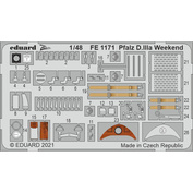 FE1171 Eduard 1/48 Photo Etching for Pfalz D. IIIa Weekend