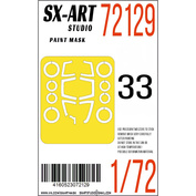 72129 SX-Art 1/72 Paint mask Sukhoi-33 (Trumpeter)