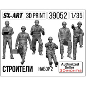 39052 SX-Art 1/35 Строители набор 2 (7 фигур)
