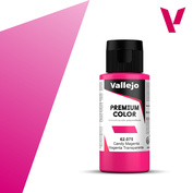 62075 Vallejo Краска акрил-уретановая Premium Color Пурпурный прозрачный / Magenta Transparente