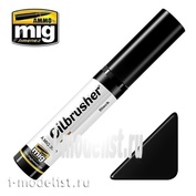 AMIG3500 Ammo Mig BLACK (Oil paint with a thin brush applicator)