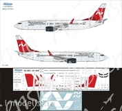 738-036 Ascensio 1/144 Декаль на самолет боенг 737-800 (Nordwind Airlines new)