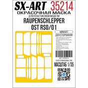 35214 SX-Art 1/35 Окрасочная маска Raupenschlepper Ost RSO/01 (Miniart) двусторонняя