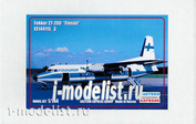 144115-3 Восточный Экспресс 1/144 Пассажирский самолет Fokker F-27-200 Finnair
