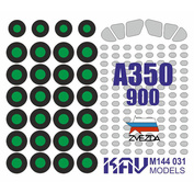 M144 031 KAV models 1/144 Paint mask for A350-900 (Zvezda)