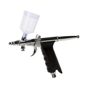 1156 Jas pistol type Airbrush for a wide range of applications. The presence of Air control allows you to adjust the pressure of the supplied air in the airbrush.