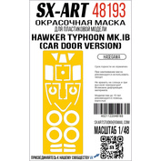 48193 SX-Art 1/48 Окрасочная маска Hawker Typhoon Mk.lb (Hasegawa)