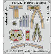 FE1247 Eduard 1/48 Фототравление для F-104S стальные ремни