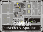 FE209 Eduard 1/48 Цветное фототравление для AH-64A