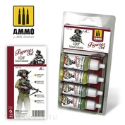 AMIG7030 Ammo Mig Набор акриловых красок IDF UNIFORMS SET / Военная форма армии Израиля