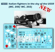 72033 ColibriDecals 1/72 Декаль для ltalian fighters in the sky of the USSR (MC. 200/ MC. 202)